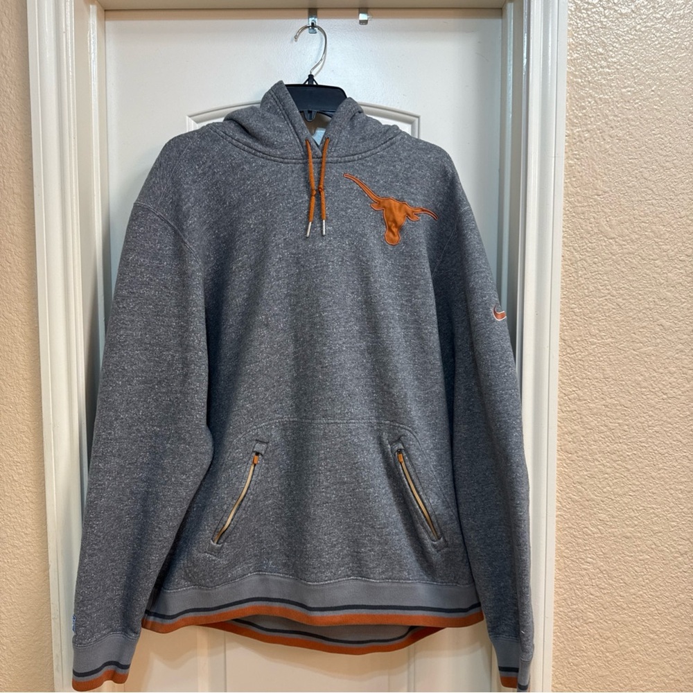 Nike Elite Texas Longhorns Gray Hoodie.   Well taken care* see descriptionSz XXL